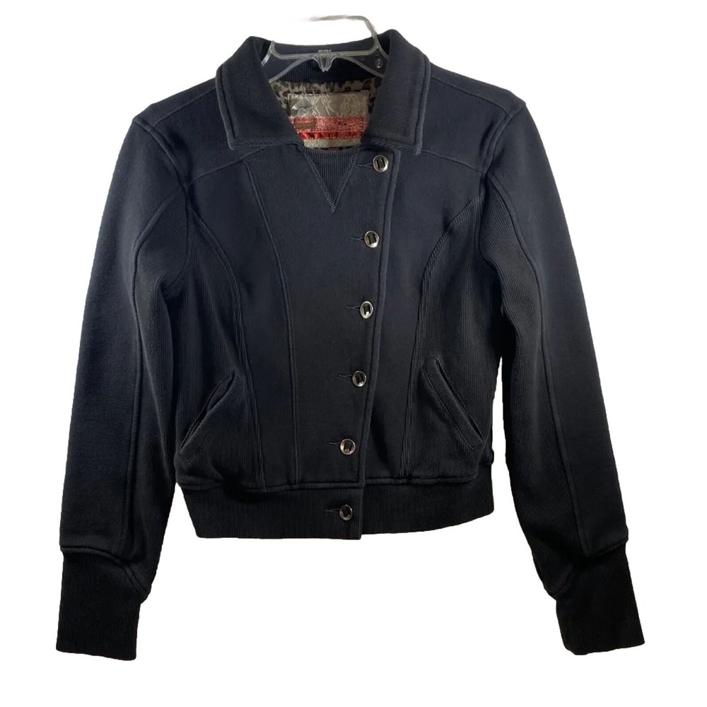 Free People Black Button-Up Jacket - image 1